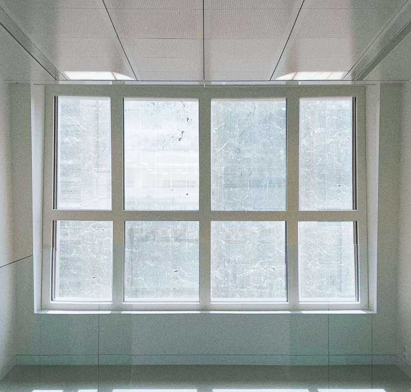 Fenster vor der Reinigung